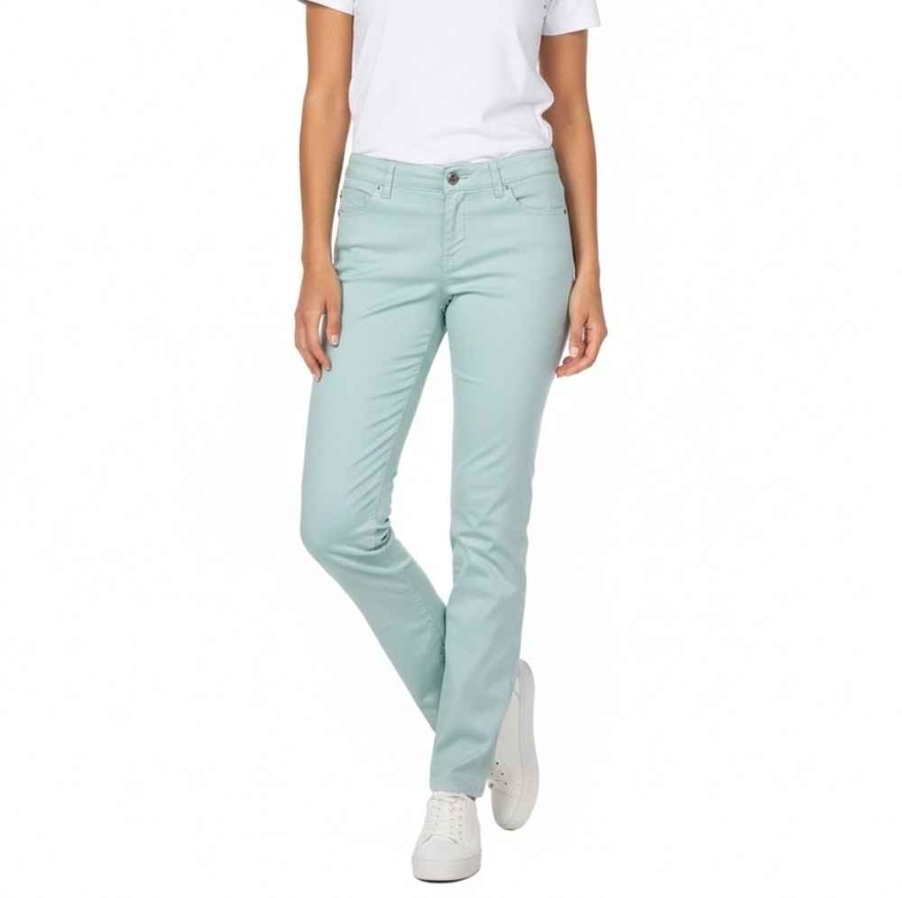 4/20$ Liverpool Jeans Company Women's Light Green Straight Leg Jeans